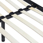 iBase - Letto con struttura metallica e spazio contenitivo di 30 cm in nero e bianco