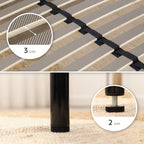 IF02 - Somier ortopédico multiláminas con estructura metálica reforzada - con o sin patas