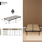 IF02 - Somier ortopédico multiláminas con estructura metálica reforzada - con o sin patas