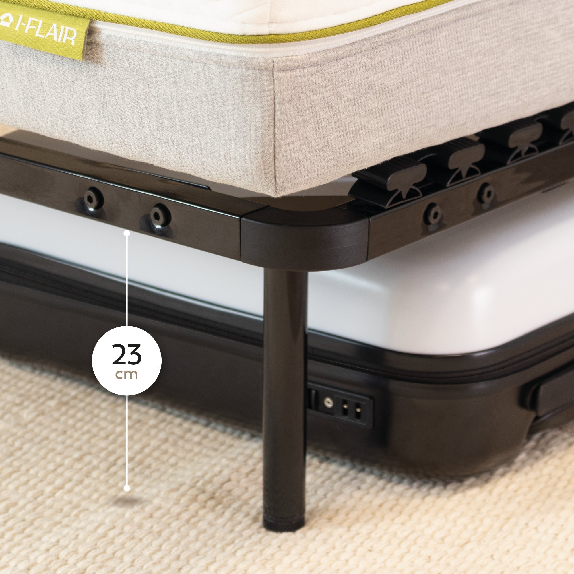 IF02 - Somier ortopédico multiláminas con estructura metálica reforzada - con o sin patas