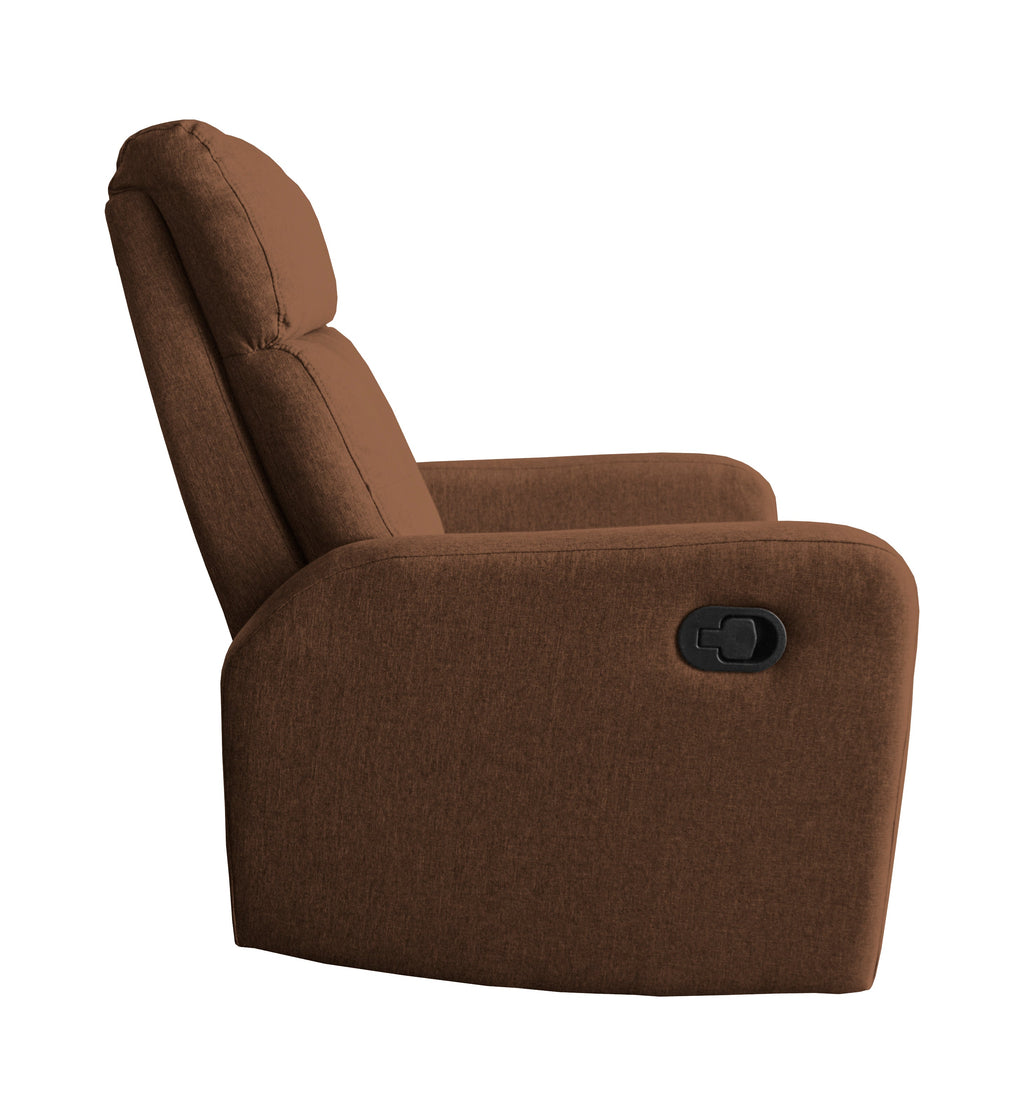 CONFORT - Cadeirão reclinável  (preto e castanho)