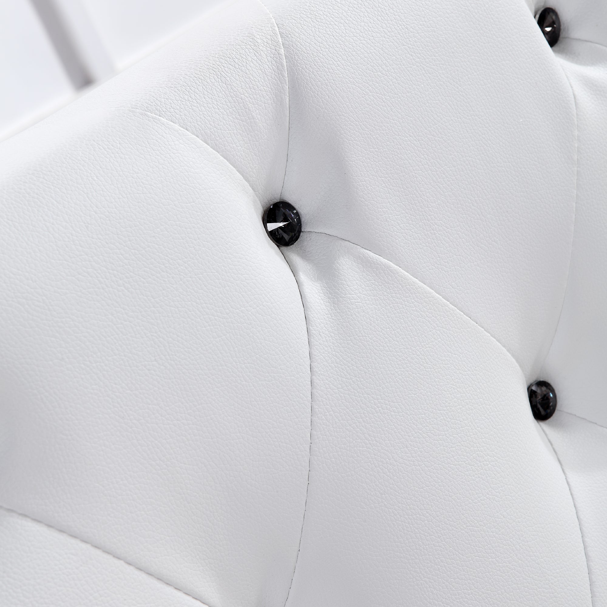 AMOUR – Cama estofada branca ou cinzenta com cabeceira acolchoada, com ou sem cristais