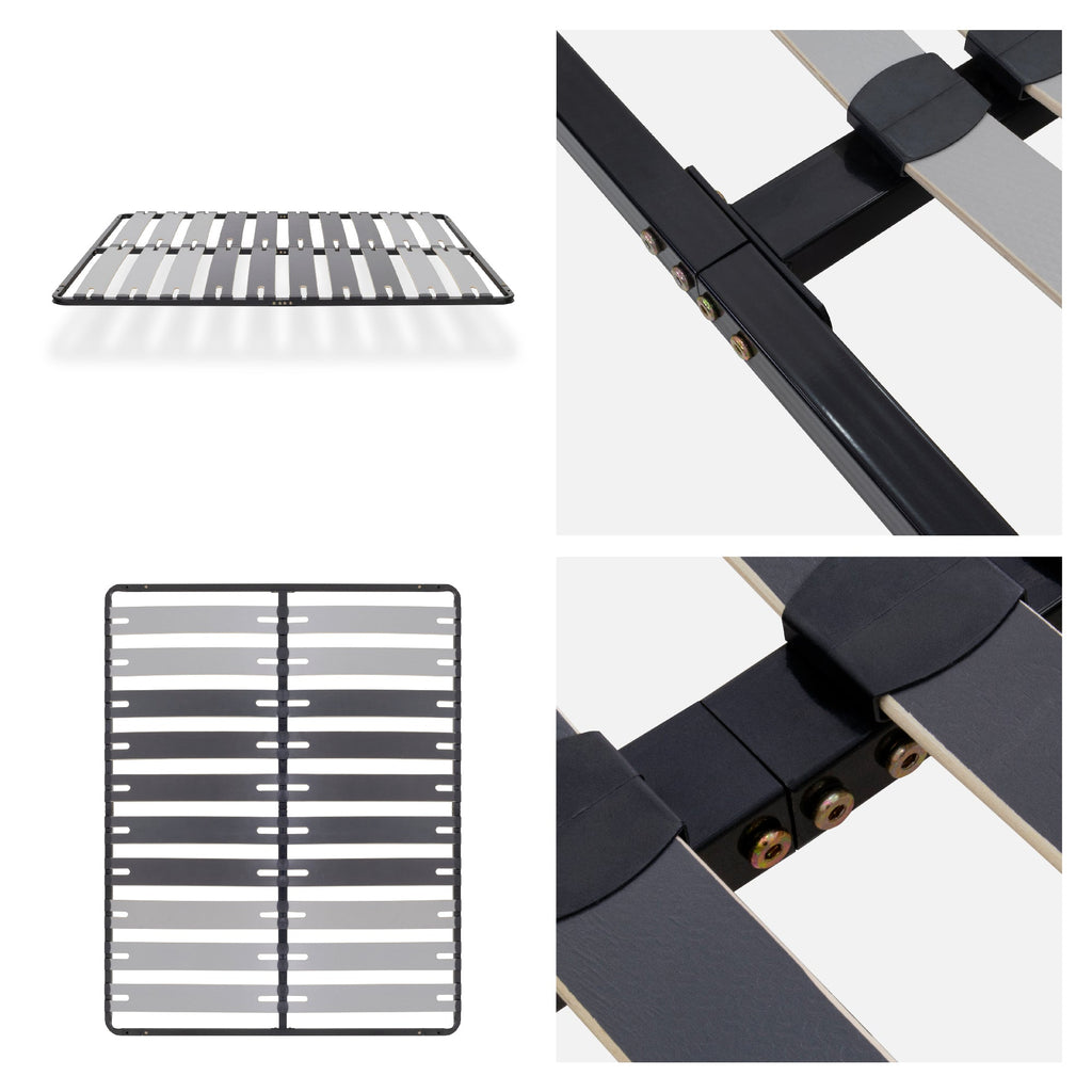 IF35 – Estrado de cama multilâminas com regulação lombar, estrutura metálica anticorrosão - com ou sem pés