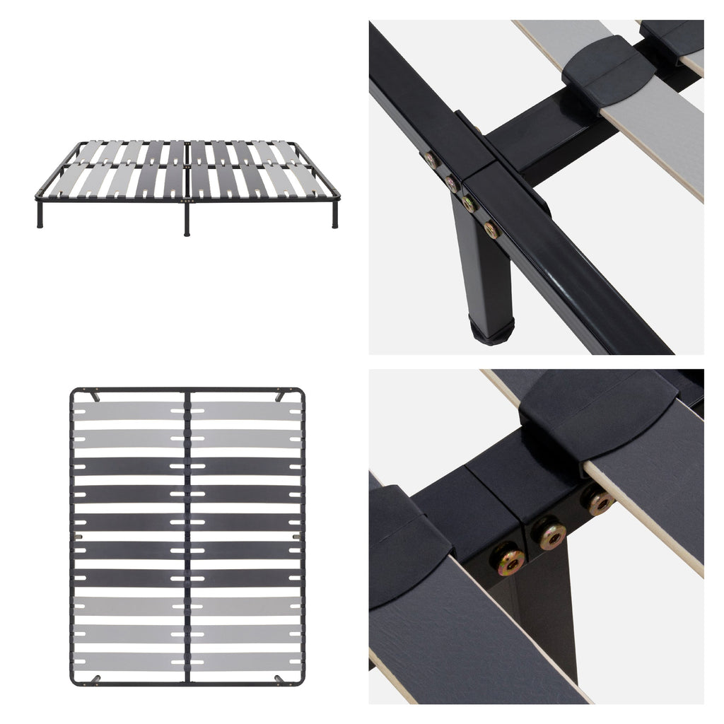 IF35 – Estrado de cama multilâminas com regulação lombar, estrutura metálica anticorrosão - com ou sem pés