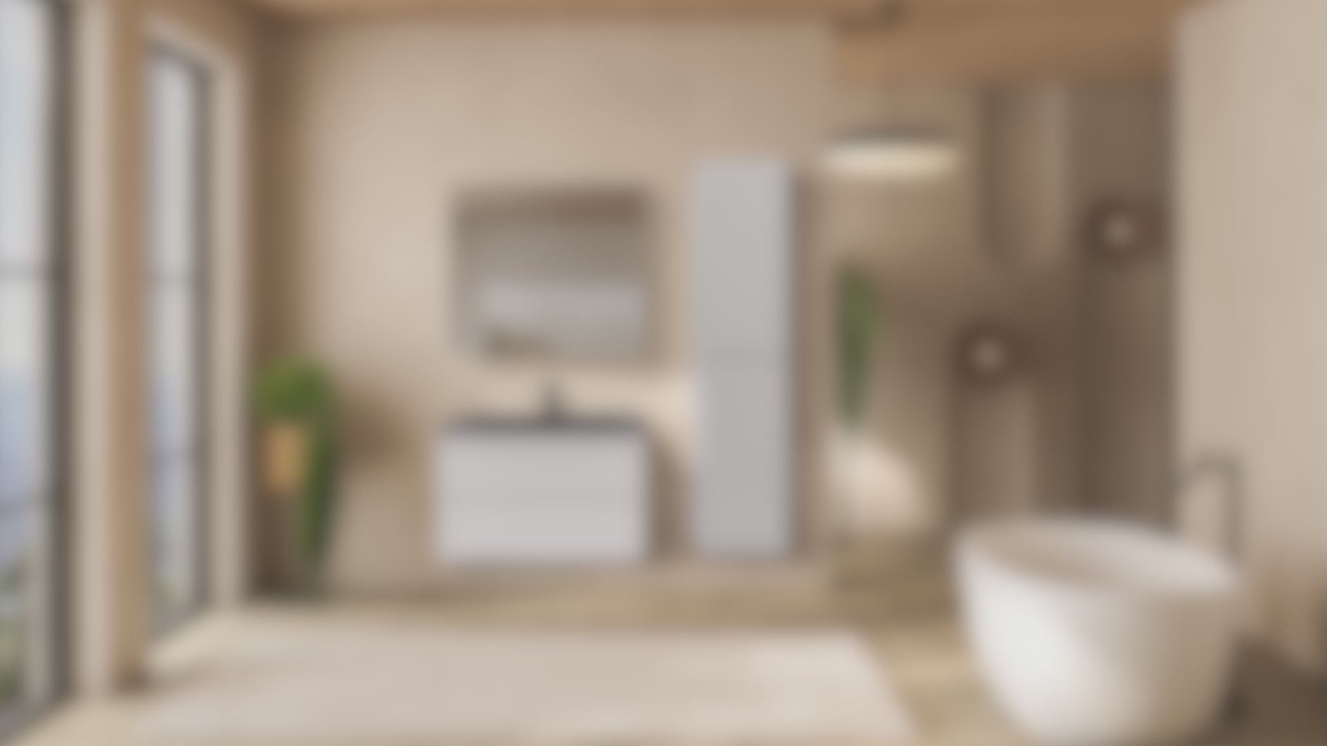 Atena - Set bagno sospeso - Disponibile in 60, 80, 100 e 120 cm - Vari colori