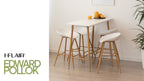 Set Tavolo Edward Pollok con 4 Sgabelli da Bar - Altezza 90 cm