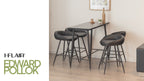 Set Tavolo Edward Pollok con 4 Sgabelli da Bar - Altezza 90 cm
