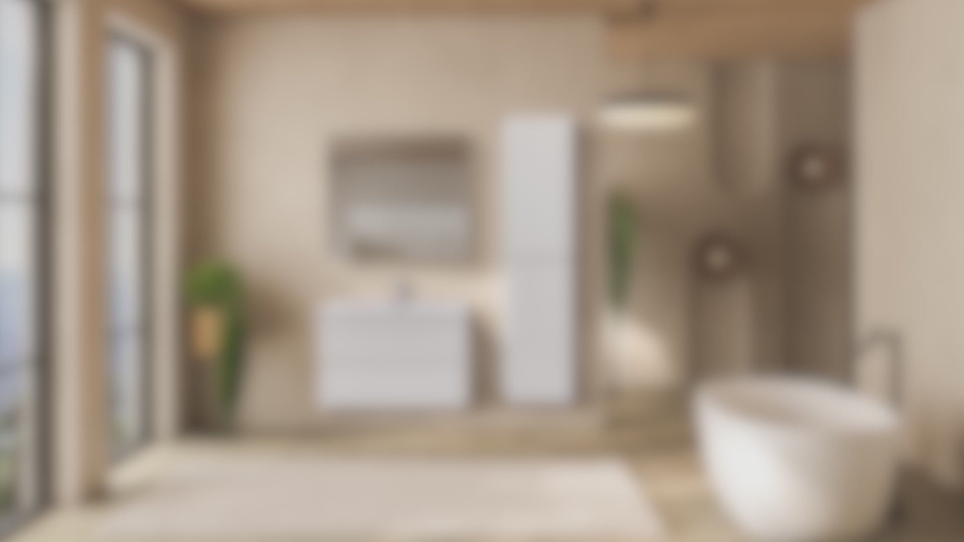 Atena - Set bagno sospeso - Disponibile in 60, 80, 100 e 120 cm - Vari colori