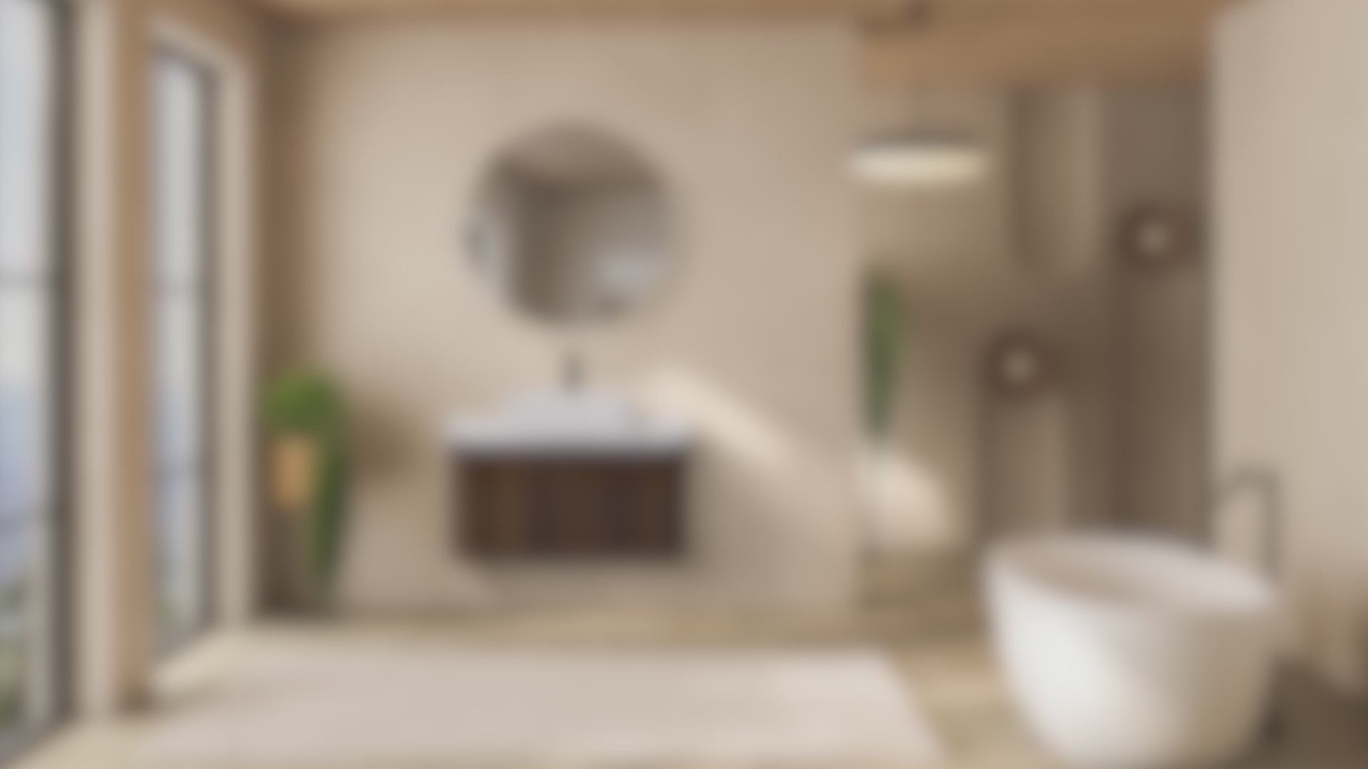 Maia - Set bagno sospeso - Disponibile in 90 cm - Vari colori