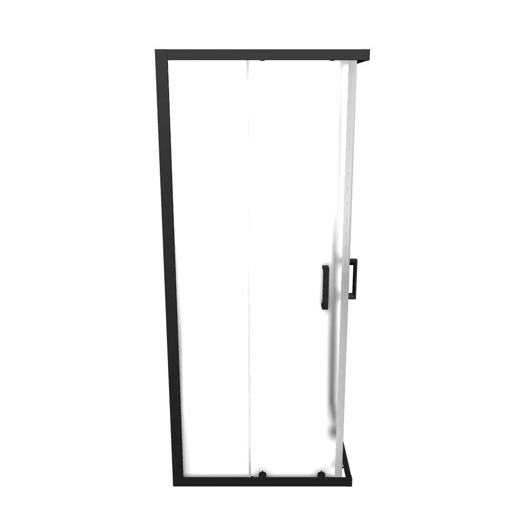 DIANA - Cabine de duche de entrada de canto com portas de correr em vidro fosco temperado