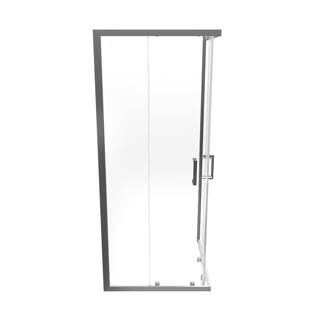 DIANA - Cabina de ducha de entrada en esquina con puertas correderas en vidrio templado