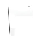 FIONA - Panel de Ducha Walk-In en Vidrio Parcialmente Esmerilado 10 mm con perfil y Barra Estabilizadora Cromado