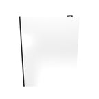 FIONA - Painel de duche walk-in em vidro escurecido 10mm com perfil e barra estabilizadora preto