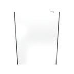FIONA - Painel de duche walk-In com painel lateral giratório 40 cm em vidro transparente 10mm com perfil e barra estabilizadora cromado