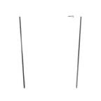FIONA - Panel de Ducha Walk-In con Panel Lateral Giratorio de 40 cm en Vidrio Satinado 10 mm con Perfil y Barra Estabilizadora Cromado