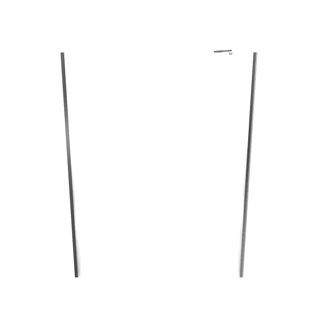 FIONA - Panel de Ducha Walk-In con Panel Lateral Giratorio de 40 cm en Vidrio Satinado 10 mm con Perfil y Barra Estabilizadora Cromado