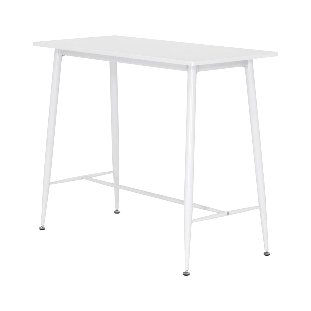 EDWARD - Mesa de bar 110x50x90 cm - estructura metálica robusta, pies antideslizantes, montaje fácil