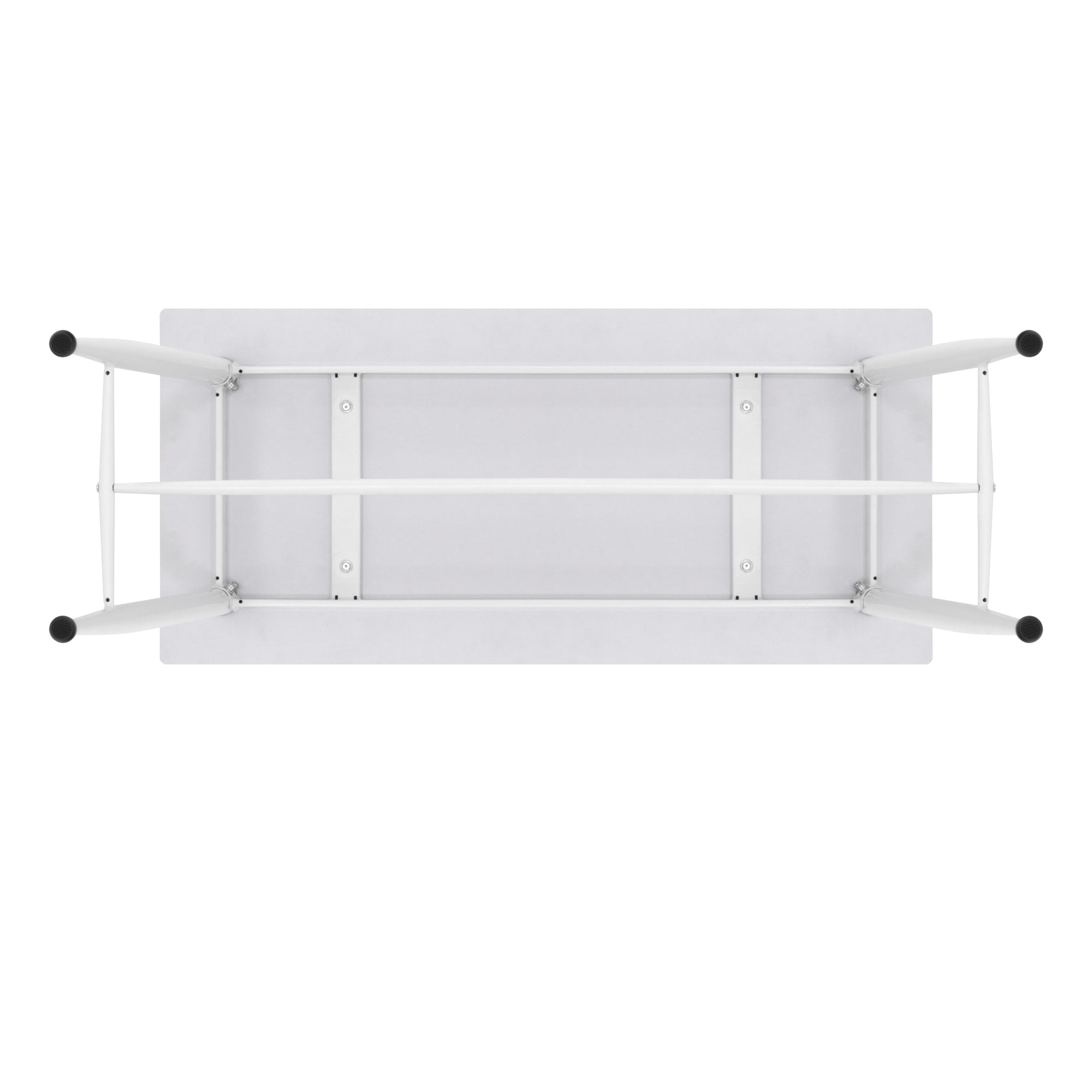 EDWARD - Mesa de bar 110x50x90 cm - estructura metálica robusta, pies antideslizantes, montaje fácil
