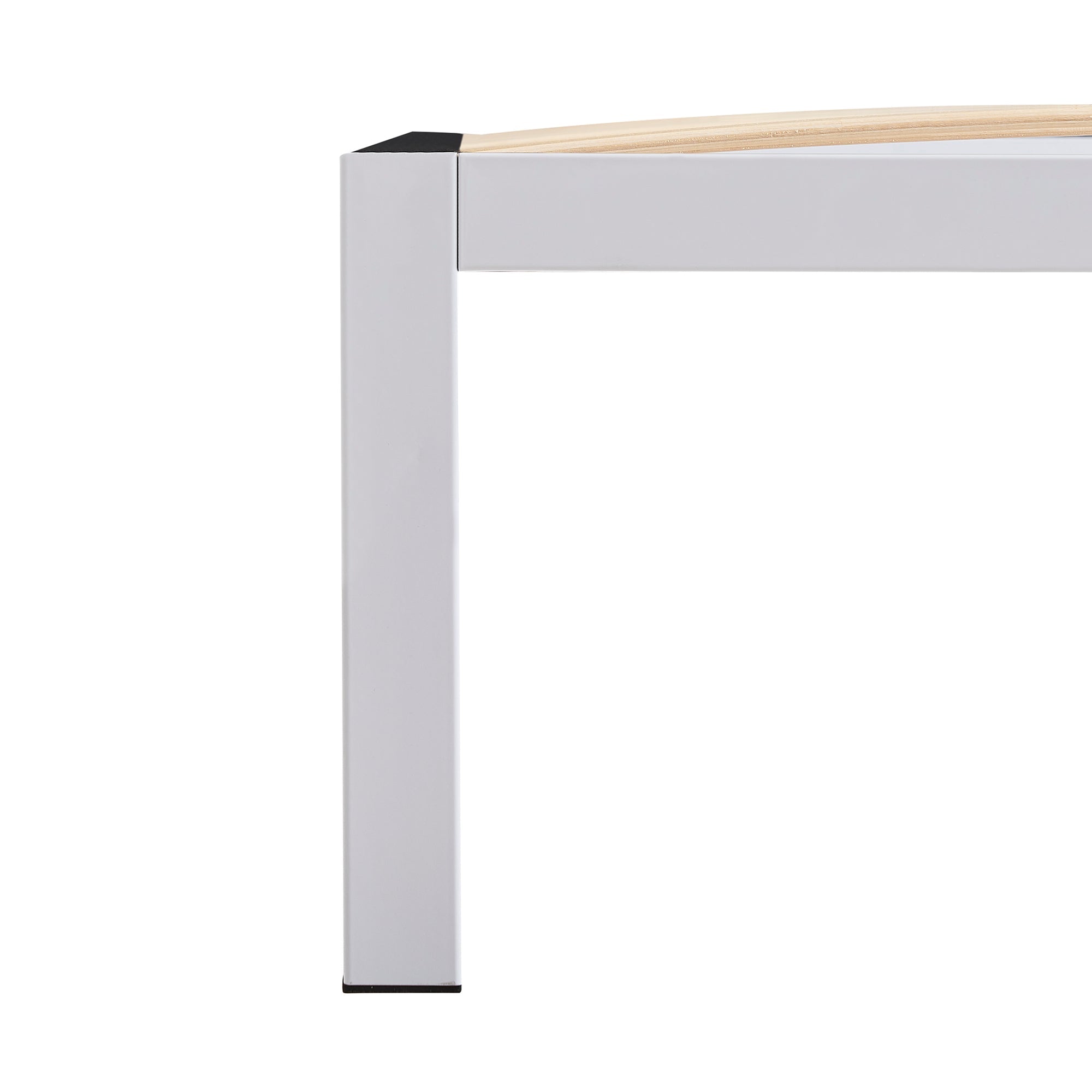 iBase - Letto con struttura metallica e spazio contenitivo di 30 cm in nero e bianco