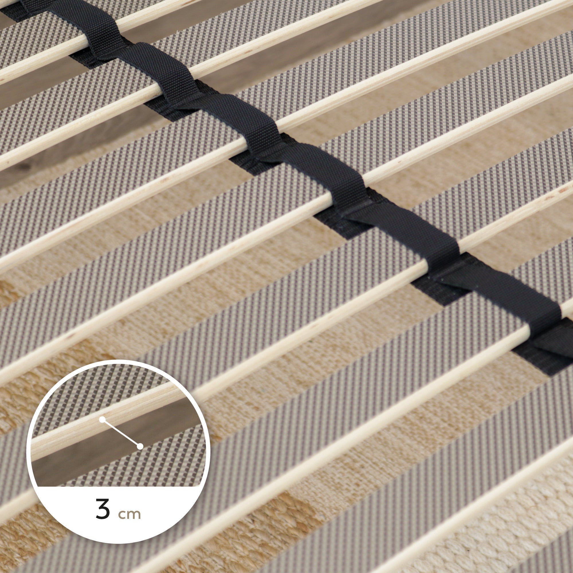 IF02 - Somier ortopédico multiláminas con estructura metálica reforzada - con o sin patas