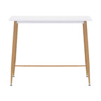EDWARD - Mesa de bar 110x50x90 cm - estructura metálica robusta, pies antideslizantes, montaje fácil