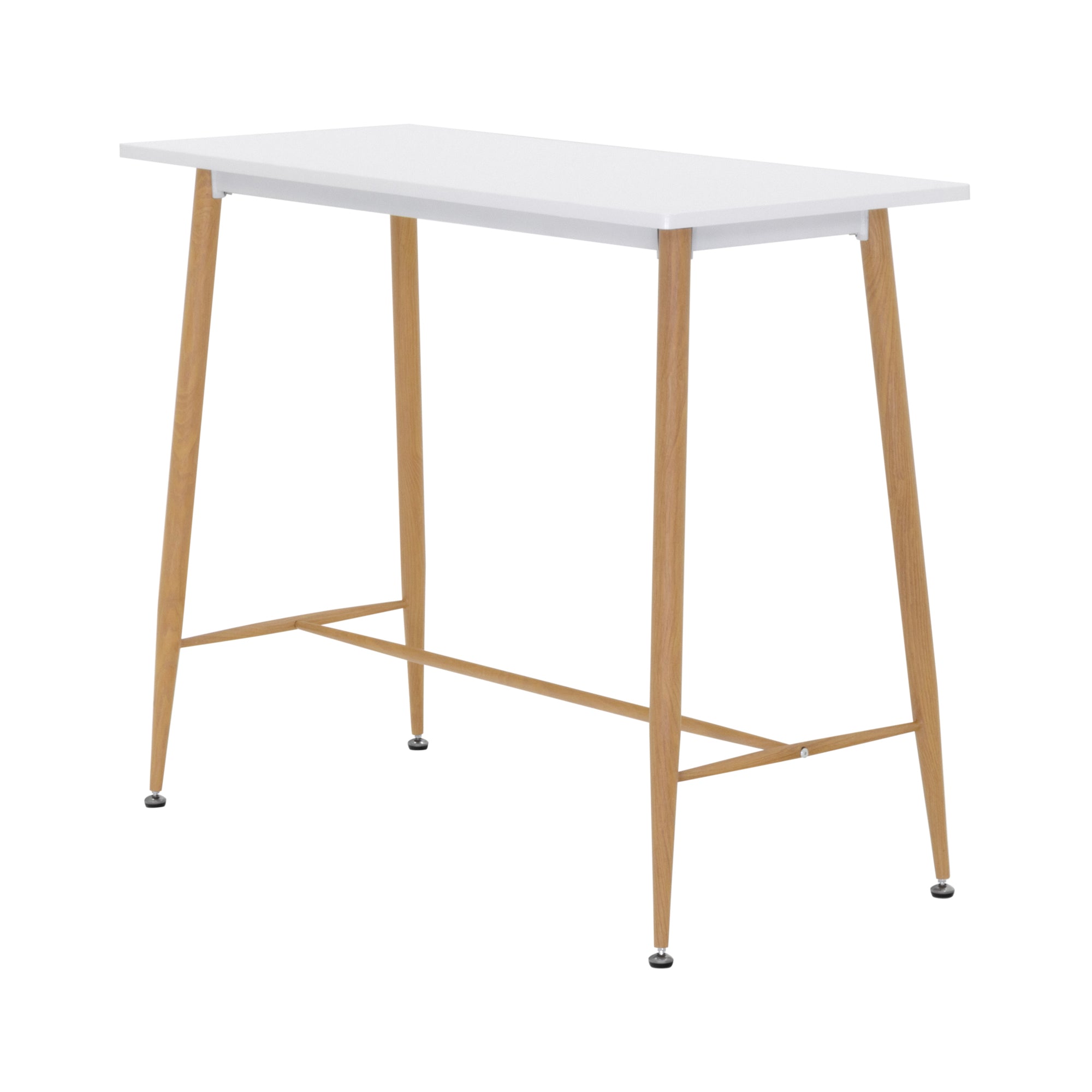 EDWARD - Mesa de bar 110x50x90 cm - estructura metálica robusta, pies antideslizantes, montaje fácil