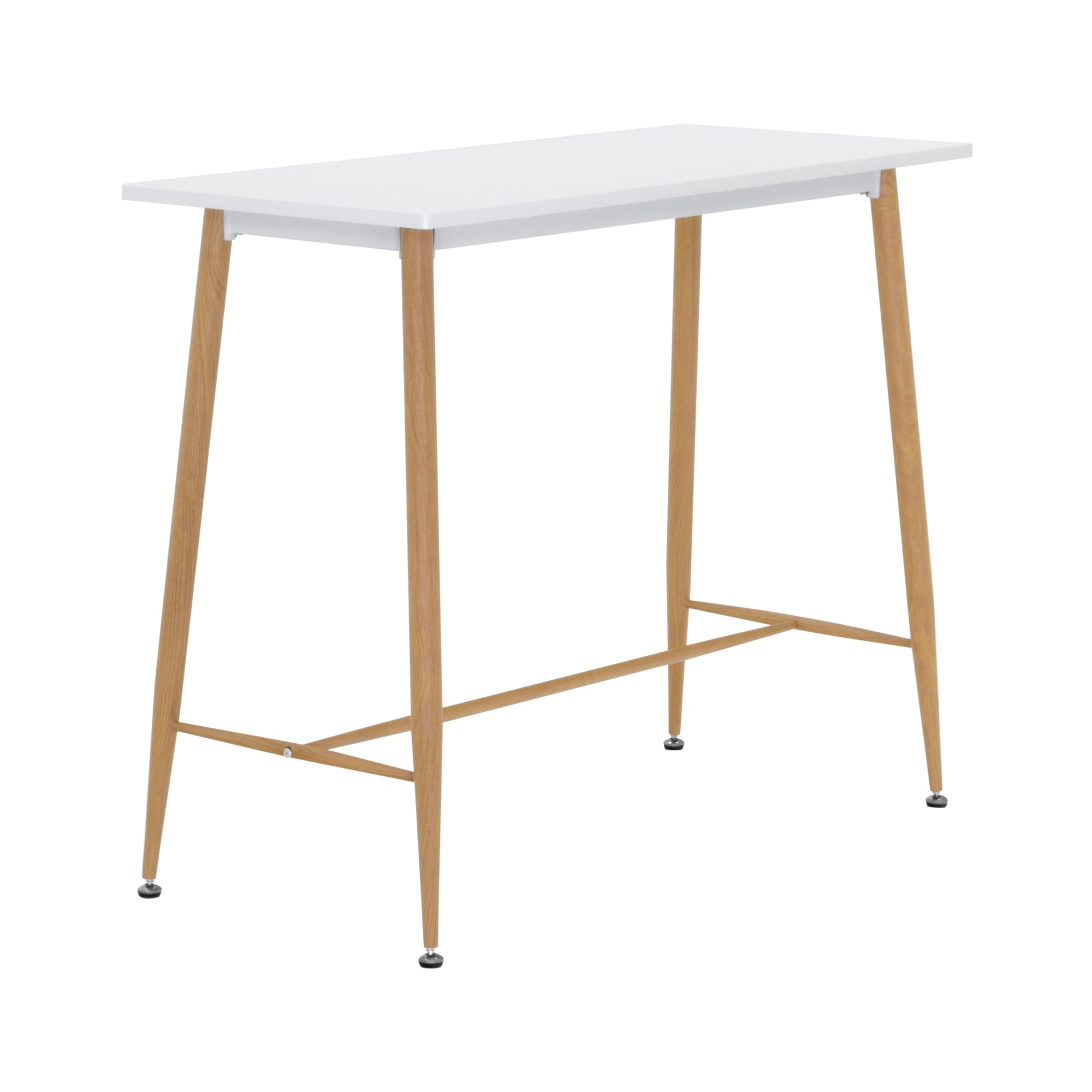 EDWARD - Mesa de bar 110x50x90 cm - estructura metálica robusta, pies antideslizantes, montaje fácil