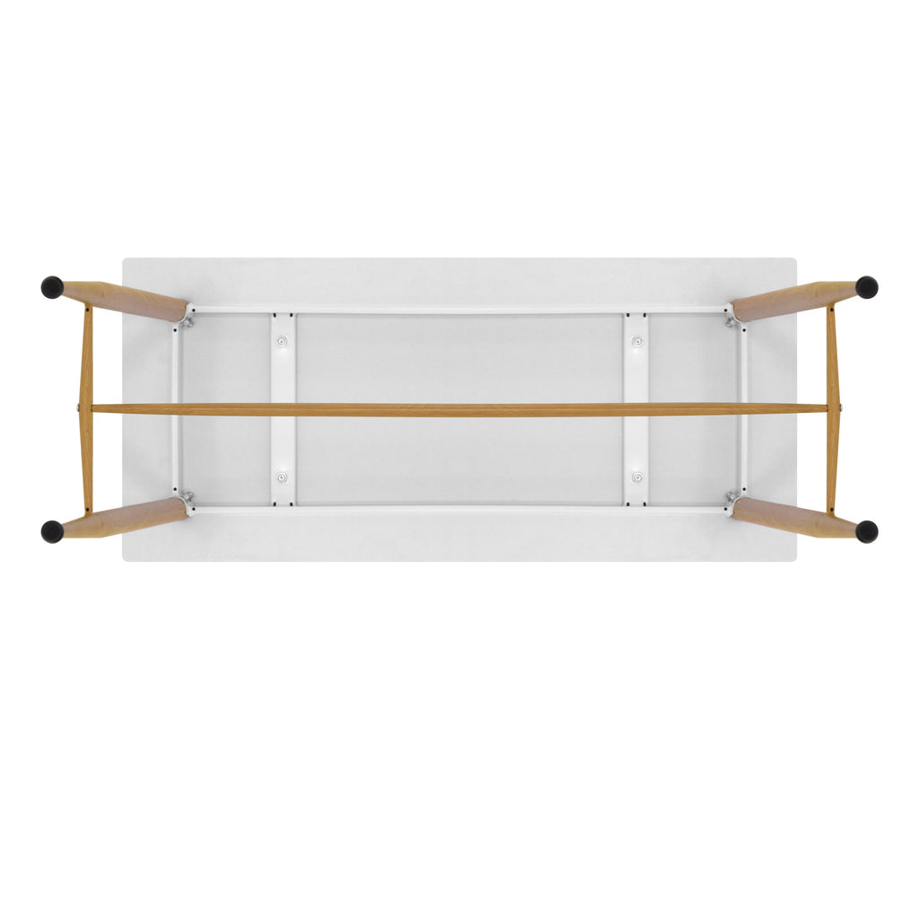 EDWARD - Mesa de bar 110x50x90 cm - estructura metálica robusta, pies antideslizantes, montaje fácil