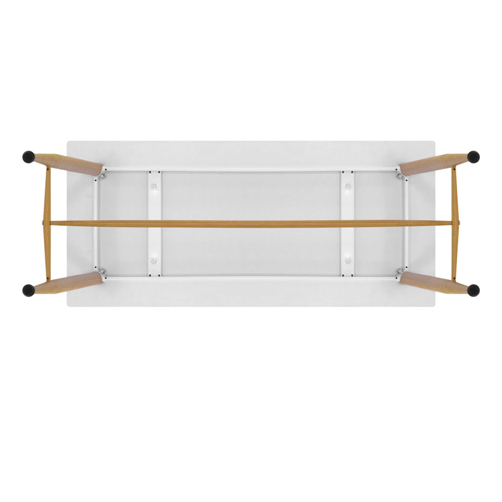 EDWARD - Mesa de bar 110x50x90 cm - estructura metálica robusta, pies antideslizantes, montaje fácil