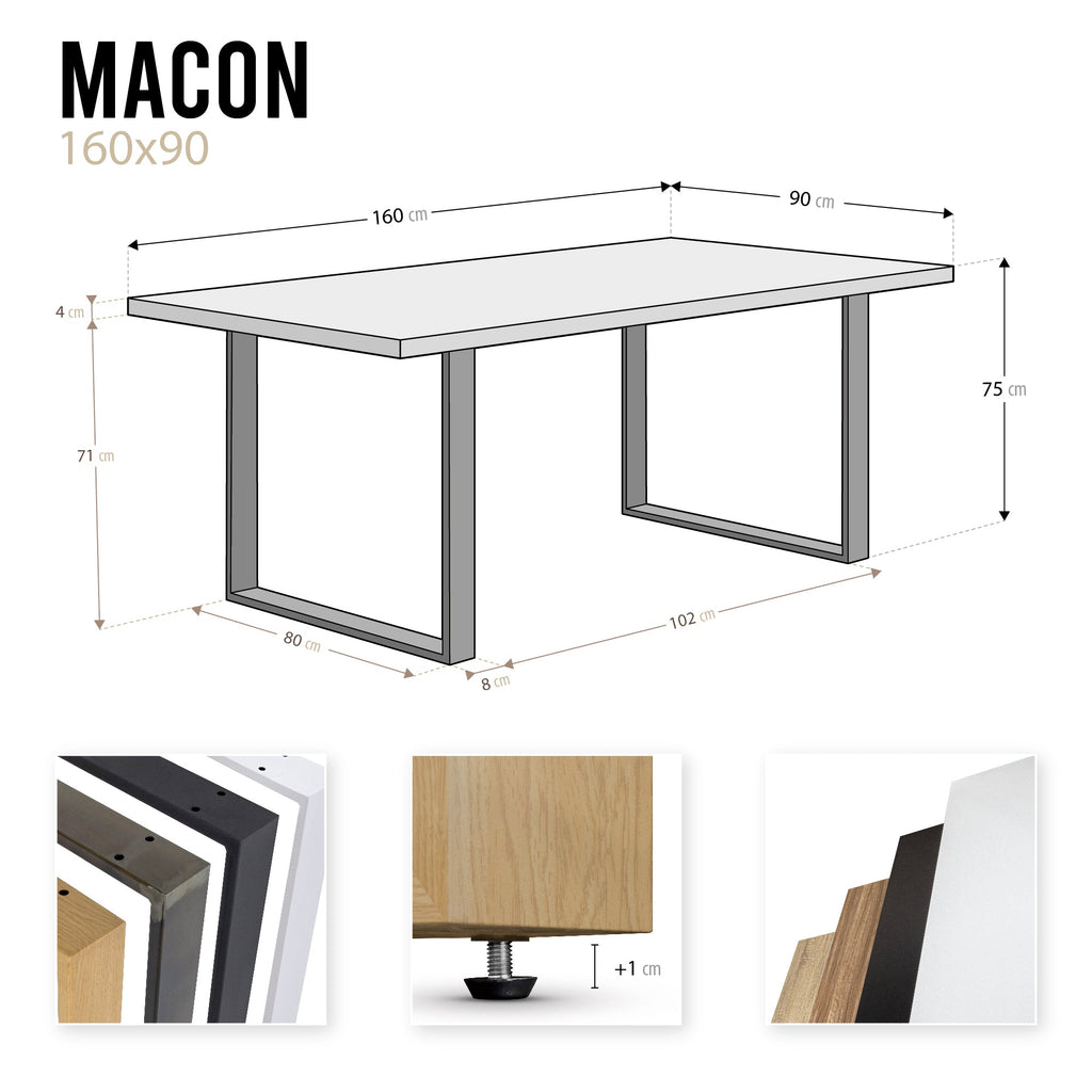 MACON - Mesa de comedor